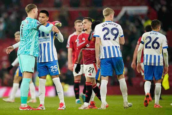 brighton & hove albion f.c. vs. man united timeline