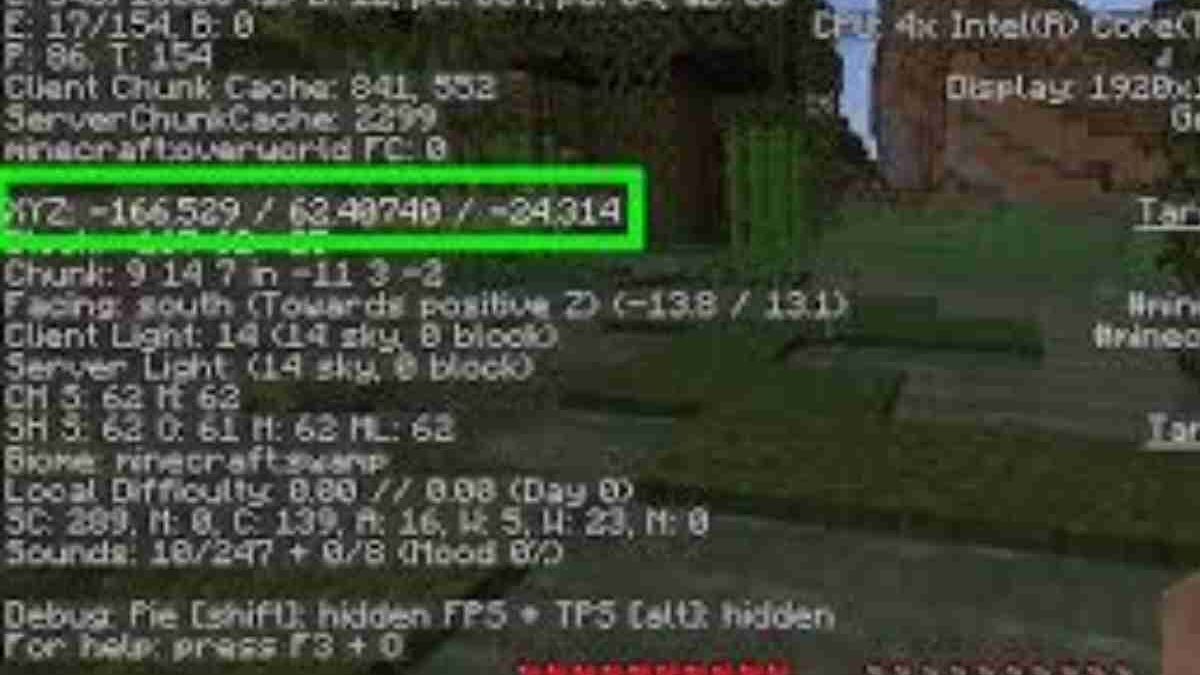 How to turn on coordinates in Minecraft